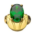 Marvel X Rocklove New  loki  Chestplate Ring 18k Gold Plated Silver - Size 7