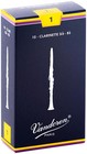 Vandoren Traditional Bb Clarinet Reeds Strength 1 Box Of 10