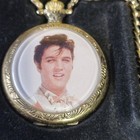 Elvis Presley Musical Pocket Watch Vintage Valdawn Love Me Tender Collectible