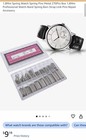 Double Flange Watch Spring Bars Pins Assortment 270pcs 1 8mm Silver Metal