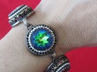 Vintage Schiaparelli Watermelon Crystal   Pearl Statement Bracelet