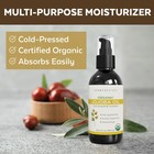 Organic Jojoba Oil Pure Cold-pressed Face Moisturizer For Skin And Hair 4 Fl Oz