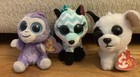 Lot 10 Ty Beanie Boos W  Clips  Sophie Everest Blueberry Slush Cashmere Marcel  