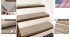 Non-slip Stair Treads Carpet Mat - 28 x9  4pc Set