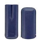 S t  Dupont Blue Leather Adjustable Cigar Case For 2 Cigars  183121  New In Box