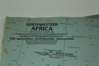 Folded Map Northwestern Africa 1966 National Geographic Society Vintage