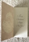 Unused Christmas Santa Face Vtg Greeting Card 1950s Unsigned Marjorie Cooper