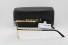 New Versace Mod  1295 1002 Gold Black Gunmetal Authentic Eyeglasses 59-13