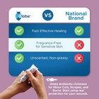 Globe  3 Pack  Bacitracin Zinc Ointment   Aloe 1oz - Maximum Strength Antibio   