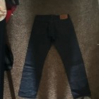 Levi s Men   s Dark Wash Blue Denim Jeans Straight Fit Mid Rise Button Fly