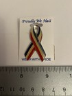 Patriotic Ribbon American Flag Lapel Pin P134