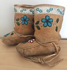 Beautiful Pair Of Vintage Inuit Boots  Toddler Size  Worn A Few Times  1970 s