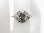 Antique 1920  2400  33ct Aaa    Natural Alexandrite 18k White Gold Filigree Ring