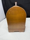 Vintage Singer Wooden Bentwood Dome Sewing Machine Carrying Case   Key