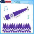 48 Pieces Plastic Kazoos kazoo Musical good Companion For Guitar Purple