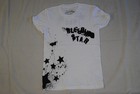 Bleeding Star Clothing Splatter Star White Ladies Skinny T Shirt New Official