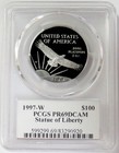 1997 W Platinum Moy Signed  100 American Eagle 1oz Sol Pcgs Pr 69 Dcam