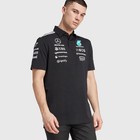 Mercedes Amg Petronas F1 Adidas 2025 Men s Team Polo Shirt - Black