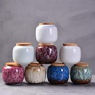  Ceramics Tea Caddies Sugar Bowl Cereal Containers Storage Jars With Rose Wine