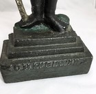 Antique Large 16  Cast Iron Admiral Nelson Doorstop Door Stop Signed Mccowan