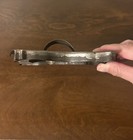 Antique Soldered Tin Galloping 6    Horse Flat Back Cookie Cutter Applied Handle