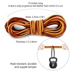Leather Shoelace Boot Lace Boat Shoe Lacing Kit  72 Inches Long 3 2mm 1 8  Wi   