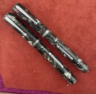 2 Waterman C 1920  94 Fountain Pens   2 Keyhole Nibs   Steel Quartz  great Parts