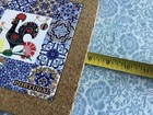 Authentic Traditional Portuguese Rooster Galo Barcelos Tile Cork Trivet 7     7 8