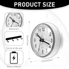 Waterproof Shower Clock  Shower Timer With Strong Suction Cup Design  White 