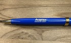 Rare Pharmaceutical Drug Rep Pen Aciphex Heavy Metal Blue Gold Tone Still Writes