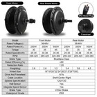 48v 250w 350w 500w E-bike Conversion Kit Electric Bicycle Hub Motor Wheel 