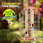 Squirrel Proof Bird Feeders For Outdoors Hanging  rose  Metal Bird Feeder Squirr