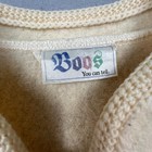 Boos Austrian Style Wool Jacket Womens 18 Scalloped Puff Shoulder Trachten Folk