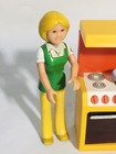 Vintage Dollhouse Miniature Doll Furniture Kitchen Set F-p Toys Made Hong Kong