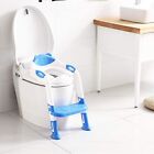 Kids Training Potty Trainer Toilet Seat Chair Toddler With Ladder Step Up Stool