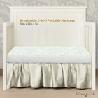Dream On Me 2-in-1 Breathable Two-sided 3  Portable Crib Mattress   Waterproof