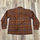 Vintage Sears Men   s Shop Kings Road Plaid Wool Blend Loop Collar Shirt  Large