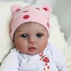 22  reborn Doll Girl Lifelike Handmade Soft Silicone Vinyl Newborn Reborn
