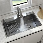 Stainless Steel Kitchen Sink - In Single Bowl Top Mount Sink With Faucet  Silver