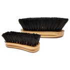 New Set Of 2 Genuine Horse Hair Grooming Dandy Brush   Face Brush  Wood  Equine