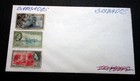 Barbados Set Of 3 Used Vintage Stamps On Envelope