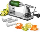  Stainless Steel Spiralizer Vegetable Slicer   Industrial-grade 3-blade Zoodle 