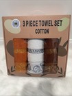 3 Pieces Towels Set Cotton 