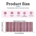 Craftdady Microwave Oven Cover Dust Oil Proof Red Geometric Print Linen