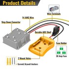 20v To 12v Step Down Converter For Dewalt 20v Battery Power Wheels Diy Adapter