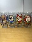 Vintage 1985 Alvin And The Chipmunks   Chipettes Set Of 4 Glasses Complete