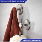 Home So Suction Cup Hooks For Shower  Bathroom  Kitchen  Glass Door  Chrome 