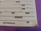 2 Morgue Funeral Identification Toe Tags Mortuary 