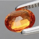 0 46ct 4 8x3 8mm Vvs Red-orange Songea Sapphire  Tanzania  Heated