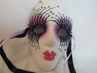 Vintage Mardi Gras New Orleans Ceramic Hand Painted Matte Face Wall Mask 5 